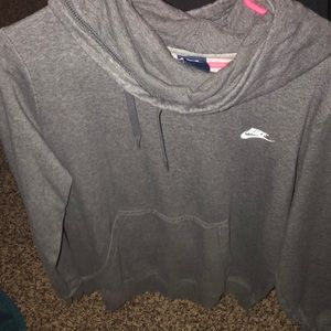 gray nike hoodie
